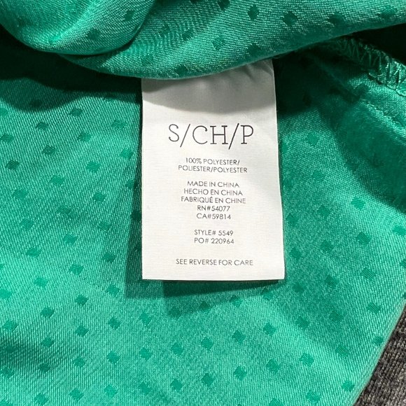 CAbi 5549 Lush Blouse with Green Swiss Polka Dots Green Size Small - Picture 11 of 14